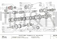 Sicherungsring Getriebe Eingangslager Fiat 1800, 2300, Dino 2000, 124 Sport